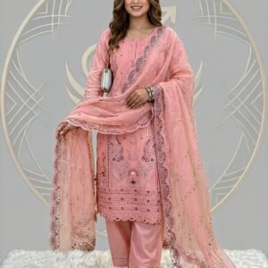 Premium Luxury Organza Unstitched Three-Piece Collection 2